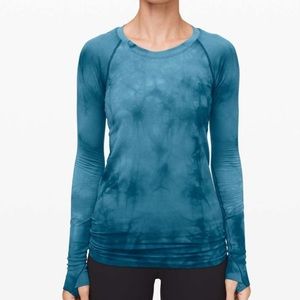 Lululemon marble dye swiftly long sleeve size 4